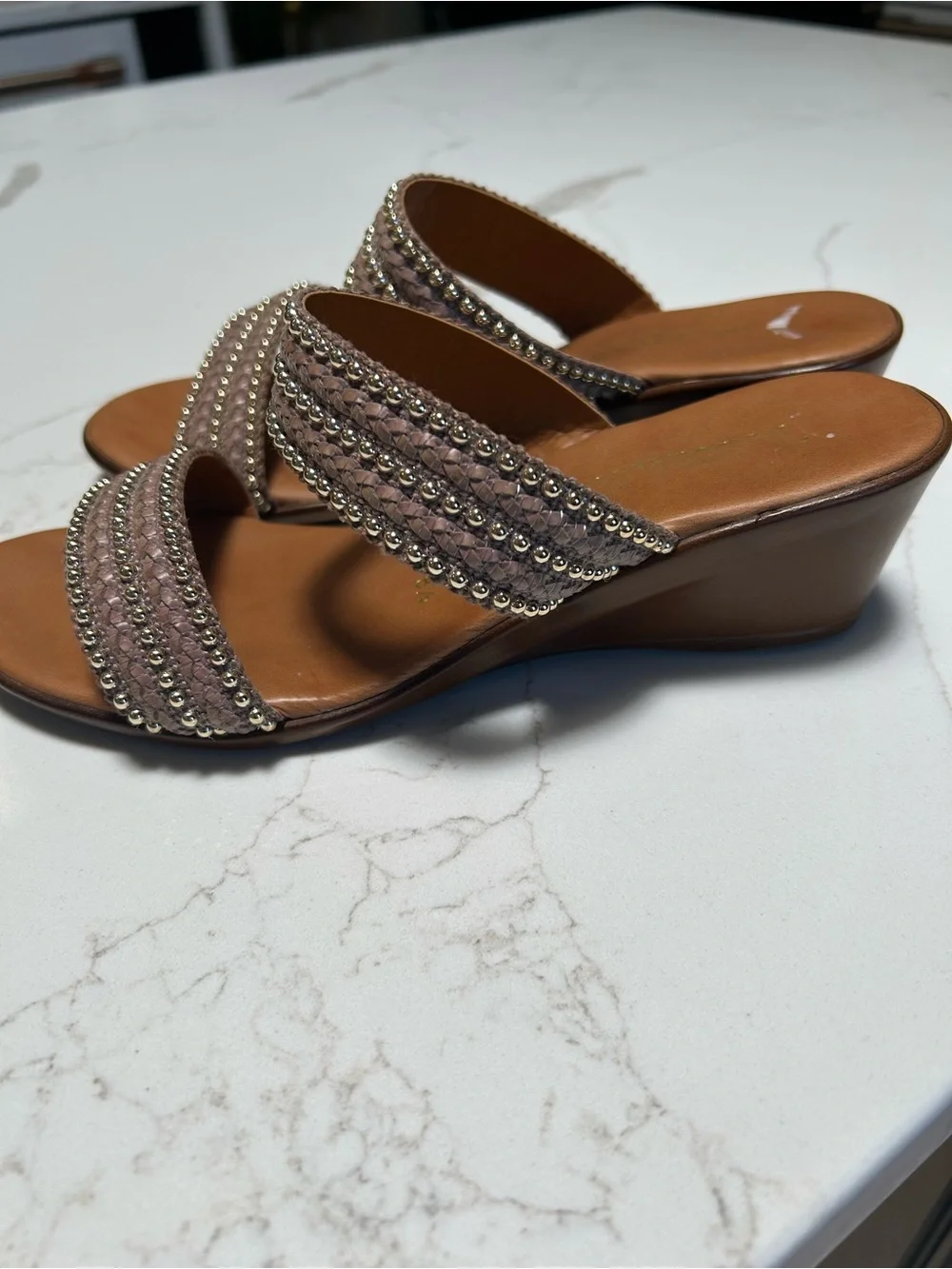 Toscanella Italian Made Wedge Sandals